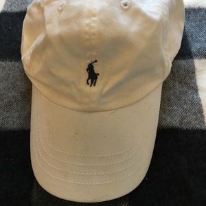 White polo hat personalized “Max” size 2-4